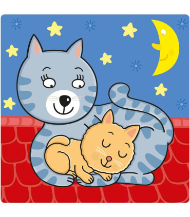 BABY PUZZLE 3 PCS. ANIMALS - PUZZLES AND CUBES