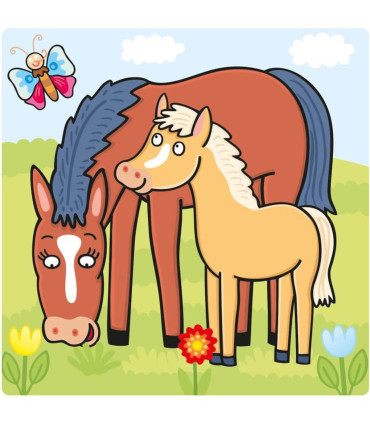 BABY PUZZLE 3 PCS. ANIMALS - PUZZLES AND CUBES