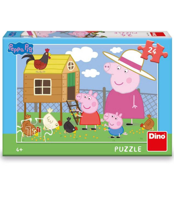 ΠΑΖΛ ΠΑΙΔΙΩΝ PEPPA PIG: ΚΟΤΣΙΔΕΣ 24 ΤΜΗΜΑΤΑ Dino