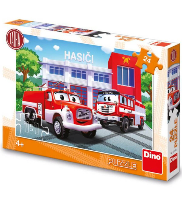 CHILDREN'S PUZZLE FIRE TRUCKS 24 PIECES - PUZZLES AND CUBES
