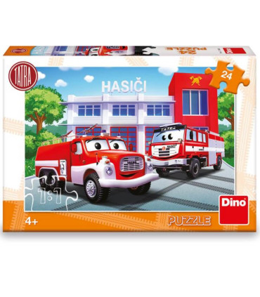 CHILDREN'S PUZZLE FIRE TRUCKS 24 PIECES - PUZZLES AND CUBES