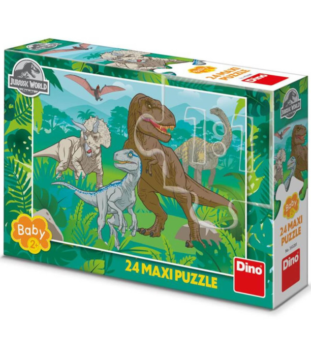 ΜΑΞΙ ΠΑΖΛ JURASSIC WORLD 24 ΜΕΡΗ Dino