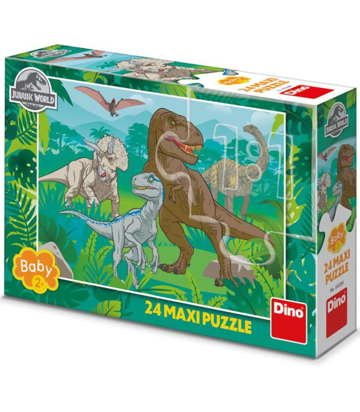 ΜΑΞΙ ΠΑΖΛ JURASSIC WORLD 24 ΜΕΡΗ Dino