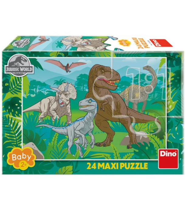 MAXI PUZZLE JURASSIC WORLD 24 PIECES - PUZZLES AND CUBES