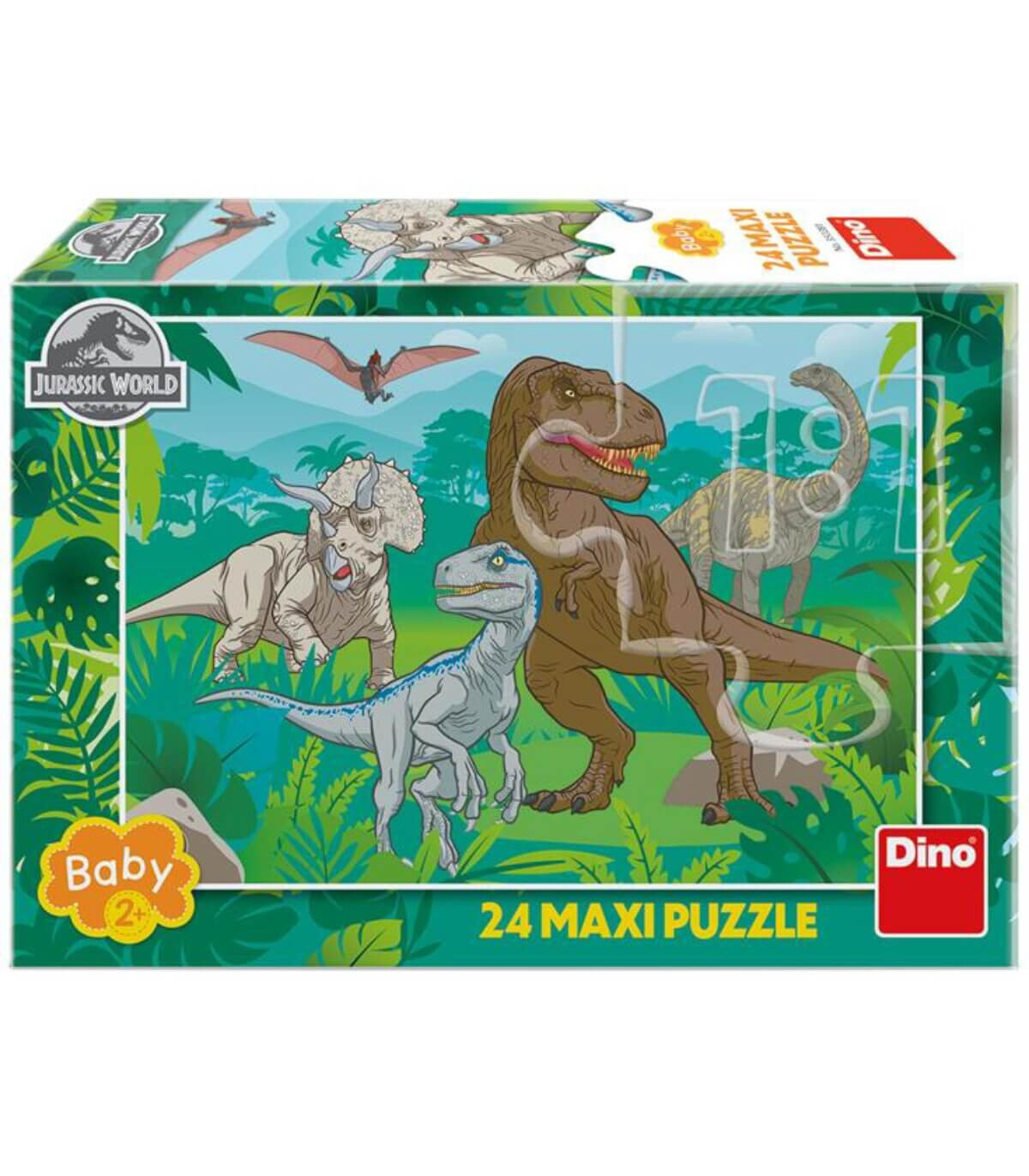 ΜΑΞΙ ΠΑΖΛ JURASSIC WORLD 24 ΜΕΡΗ Dino