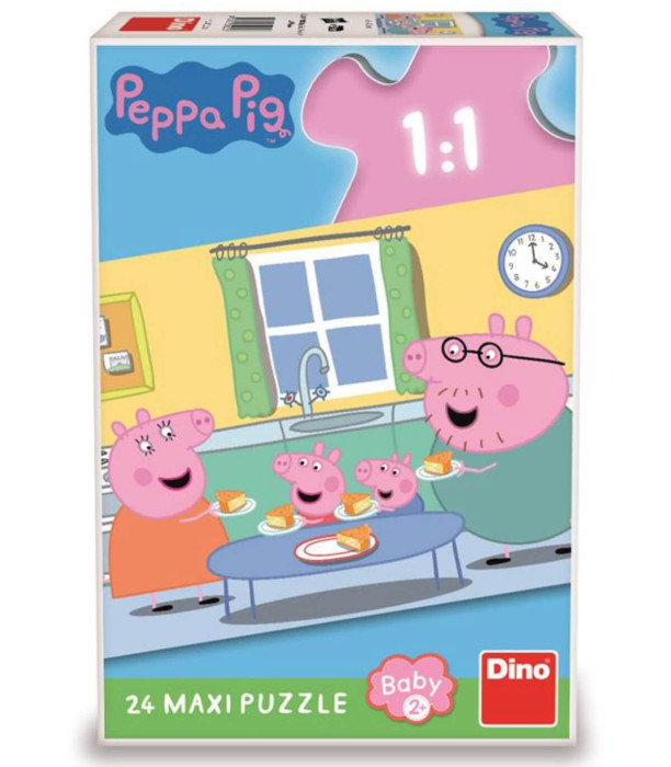 ΜΑΞΙ ΠΑΖΛ PEPPA PIG: ΓΕΥΜΑ 24 ΜΕΡΗ Dino