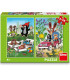 CHILDREN'S PUZZLE THE LITTLE MOLE 2X48 PIECES - PUZZLES AND CUBES