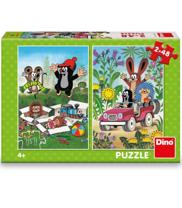 CHILDREN'S PUZZLE THE LITTLE MOLE 2X48 PIECES - PUZZLES AND CUBES