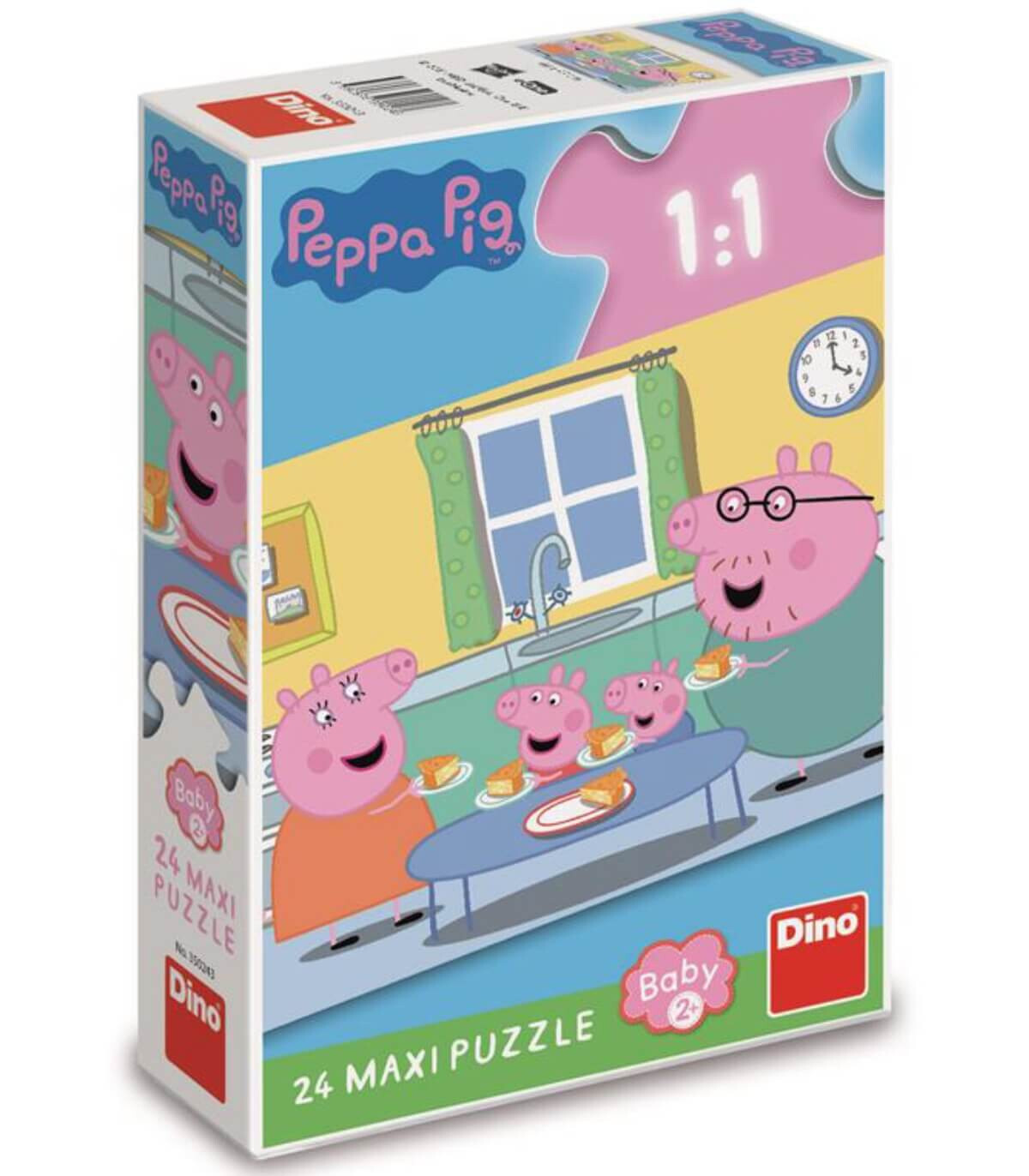 ΜΑΞΙ ΠΑΖΛ PEPPA PIG: ΓΕΥΜΑ 24 ΜΕΡΗ Dino