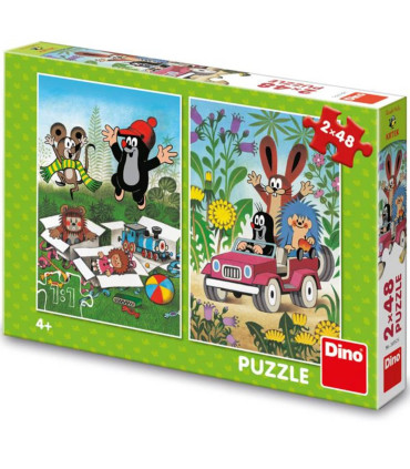 CHILDREN'S PUZZLE THE LITTLE MOLE 2X48 PIECES - PUZZLES AND CUBES