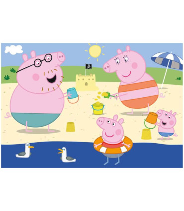 CHILDREN'S PUZZLE PEPPA PIG: ON HOLIDAY 2X48 PIECES - PUZZLES AND CUBES