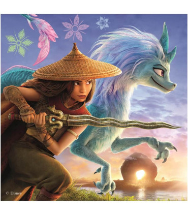 CHILDREN'S PUZZLE RAYA AND THE LAST DRAGON 3X55 PIECES - PUZZLES AND CUBES