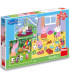CHILDREN'S PUZZLE PEPPA PIG: VACATION 3X55 PIECES - PUZZLES AND CUBES