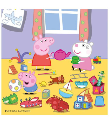 CHILDREN'S PUZZLE PEPPA PIG: VACATION 3X55 PIECES - PUZZLES AND CUBES