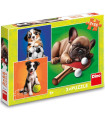 CHILDREN'S PUZZLE DOGS 3X55 PIECES