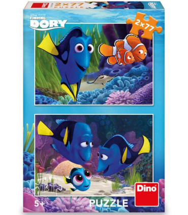 CHILDREN'S PUZZLE DORY & NEMO 2X77 PIECES - PUZZLES AND CUBES