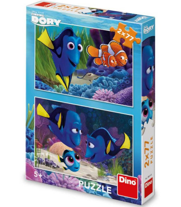 CHILDREN'S PUZZLE DORY & NEMO 2X77 PIECES - PUZZLES AND CUBES