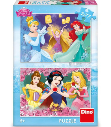 CHILDREN'S PUZZLE PRINCESSES 2X77 PIECES - PUZZLES AND CUBES