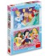 CHILDREN'S PUZZLE PRINCESSES 2X77 PIECES - PUZZLES AND CUBES