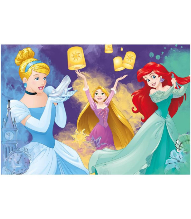 CHILDREN'S PUZZLE PRINCESSES 2X77 PIECES - PUZZLES AND CUBES