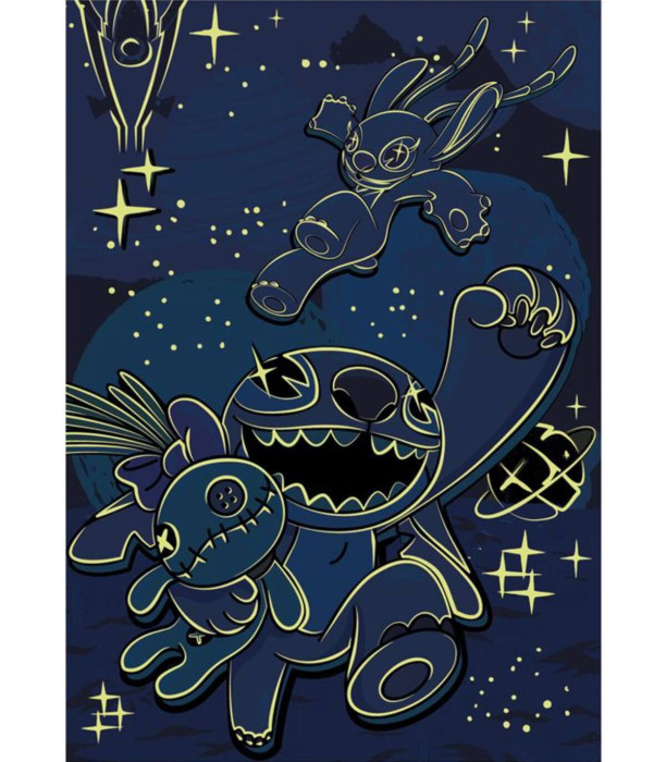 ΠΑΖΛ ΓΙΑ ΠΑΙΔΙΑ STITCH 100 XL ΚΟΜΜΑΤΙΑ ΝΕΟΝ Dino
