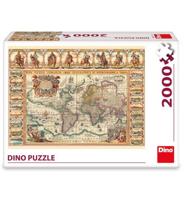 PUZZLE HISTORICAL MAP OF THE WORLD 2000 PIECES - PUZZLES AND CUBES