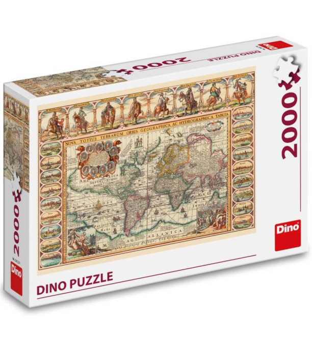 PUZZLE HISTORICAL MAP OF THE WORLD 2000 PIECES - PUZZLES AND CUBES