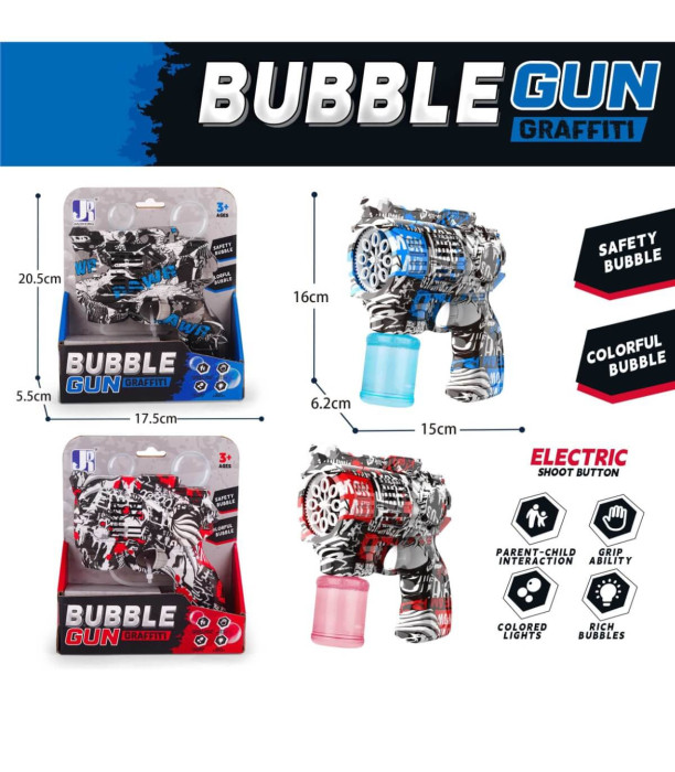 AUTOMATIC SOAP BUBBLE GUN - SOAP BUBBLES