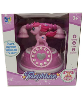 BABY RETRO PHONE PONY WITH SOUND AND LIGHT - Phones, tablets and laptops