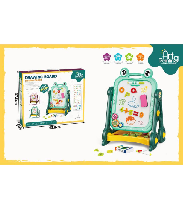 ΜΑΓΝΗΤΙΚΗ ΠΙΝΑΚΙΔΑ ΜΕ ΣΤΑΝΤ ΜΕ ΓΡΑΜΜΑΤΑ ΚΑΙ ΑΡΙΘΜΟΥΣ ΚΑ frog Armtoys