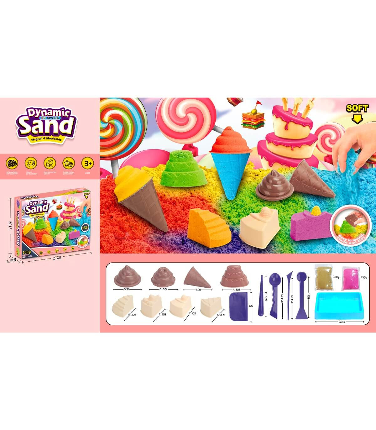 KINETIC SAND FOR MODELING DESSERTS - Plasticines