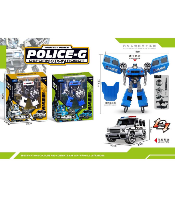 TRANSFORMERS POLICE CAR IN A BOX 2 COLORS - Transformers Figures