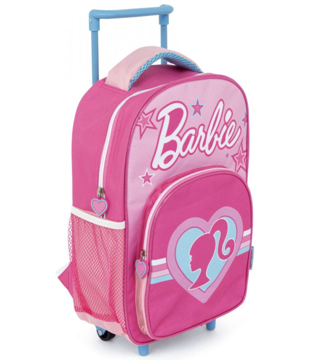 ΠΑΙΔΙΚΗ ΤΣΑΝΤΑ ΜΕ ΡΟΔΕΣ ΚΑΙ ΜΠΡΟΣΤΙΝΗ ΘΗΚΗ BARBIE 41*24*12 Arditex