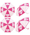 BARBIE CHILDREN'S HAND UMBRELLA TRANSPARENT 2 COLORS