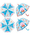CHILDREN'S HAND UMBRELLA BELL PEPPA PIG - GEORGE TRANSPARENT 2 COLORS