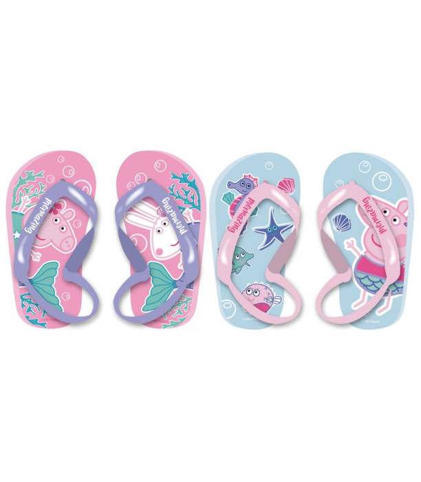 PEPPA PIG CHILDREN'S FLIP FLOPS WITH ELASTIC 22-28 SERIES - CHILDREN'S SLIPPERS AND FLIP-FLOPS