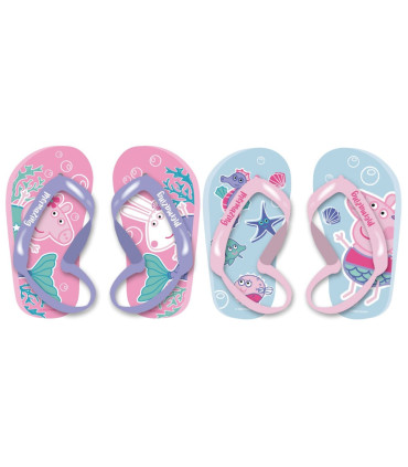 PEPPA PIG CHILDREN'S FLIP FLOPS WITH ELASTIC 22-28 SERIES - CHILDREN'S SLIPPERS AND FLIP-FLOPS