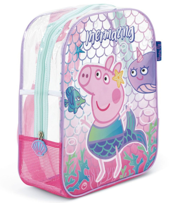 TRANSPARENT PEPPA PIG CHILDREN'S BEACH BAG 32*25*23 - CHILDREN'S BACKPACKS