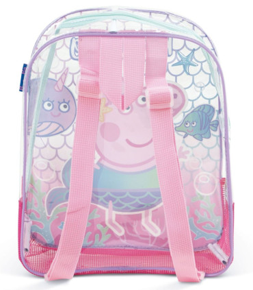 TRANSPARENT PEPPA PIG CHILDREN'S BEACH BAG 32*25*23 - CHILDREN'S BACKPACKS