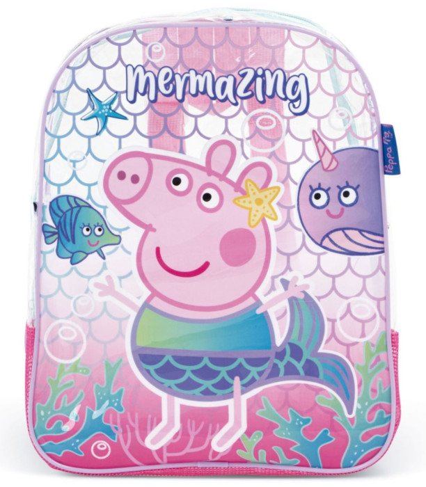 TRANSPARENT PEPPA PIG CHILDREN'S BEACH BAG 32*25*23 - CHILDREN'S BACKPACKS