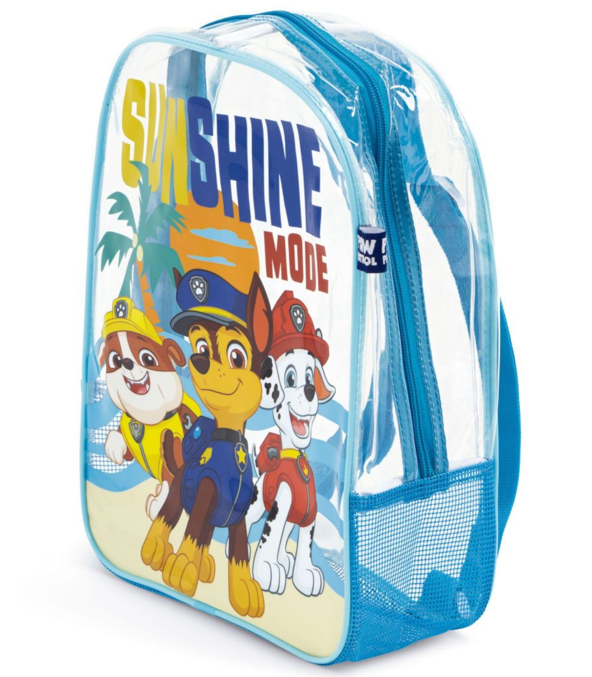 ΔΕΡΜΑΤΙΝΗ ΠΑΡΑΛΙΑΚΗ ΤΣΑΝΤΑ ΔΙΑΦΑΝΗ PAW PATROL 32*25*23 Arditex