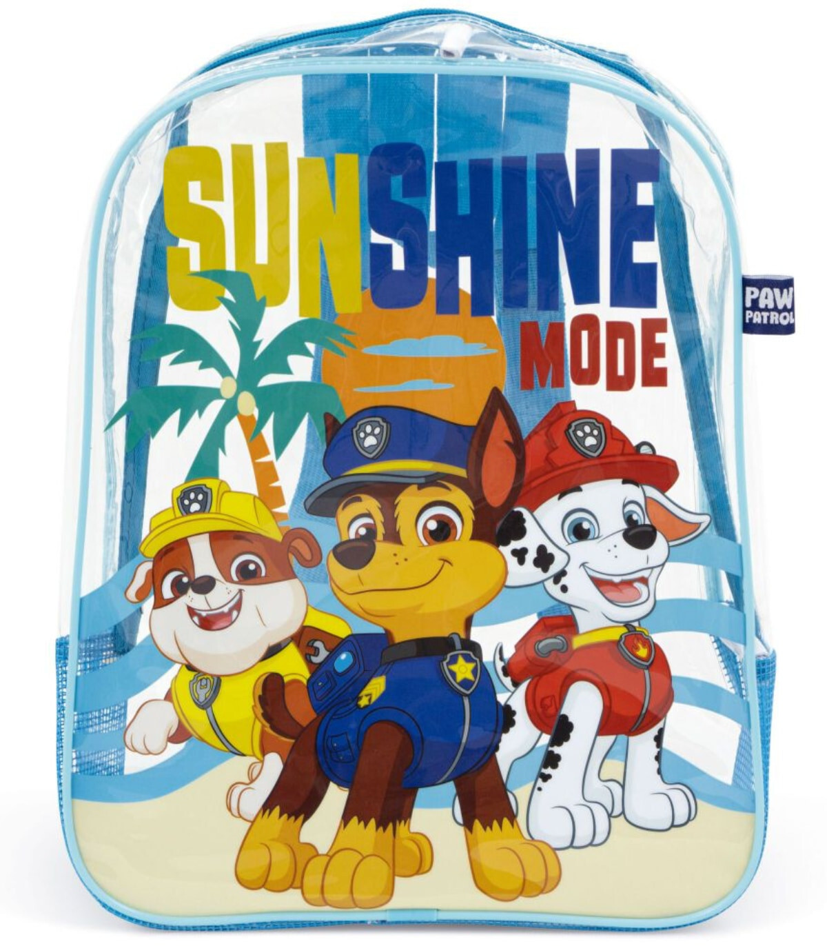 ΔΕΡΜΑΤΙΝΗ ΠΑΡΑΛΙΑΚΗ ΤΣΑΝΤΑ ΔΙΑΦΑΝΗ PAW PATROL 32*25*23 Arditex