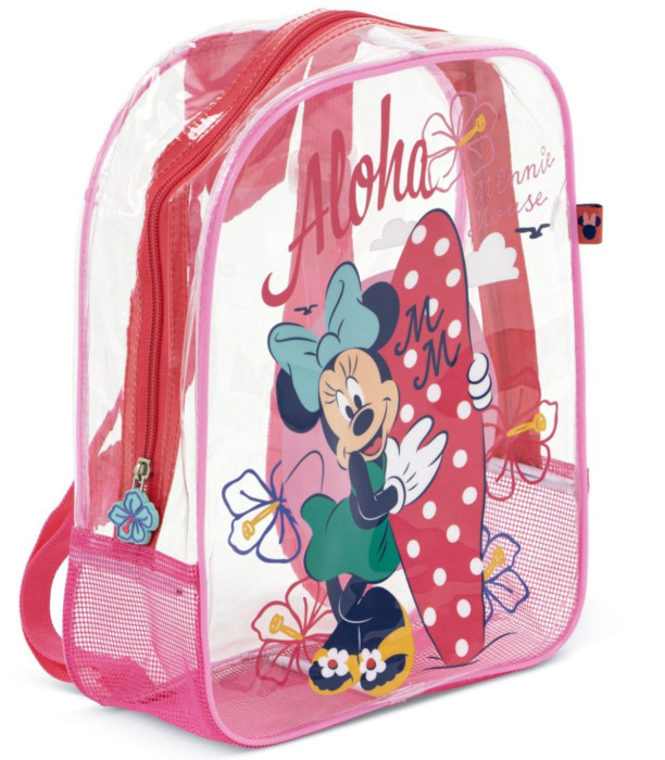 ΔΕΡΜΑΤΙΝΗ ΠΑΡΑΛΙΑΚΗ ΤΣΑΝΤΑ ΔΙΑΦΑΝΗ MINNIE 32*25*23 Arditex