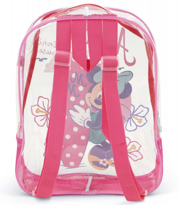ΔΕΡΜΑΤΙΝΗ ΠΑΡΑΛΙΑΚΗ ΤΣΑΝΤΑ ΔΙΑΦΑΝΗ MINNIE 32*25*23 Arditex