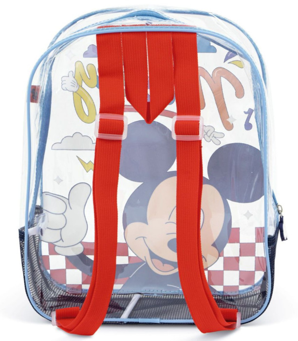 ΔΕΡΜΑΤΙΝΗ ΠΑΡΑΛΙΑΚΗ ΤΣΑΝΤΑ ΔΙΑΦΑΝΗ MICKEY 32*25*23 Arditex