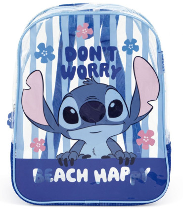 CHILDREN'S BEACH BACKPACK TRANSPARENT STITCH 32*25*23 - CHILDREN'S BACKPACKS