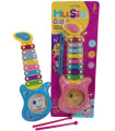 CHILDREN'S GUITAR-XYLOPHONE ON CARDBOARD 2 COLORS