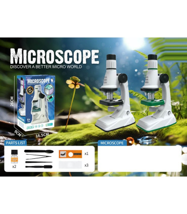 CHILDREN'S MICROSCOPE WITH ACCESSORIES IN A BOX - MEDICAL