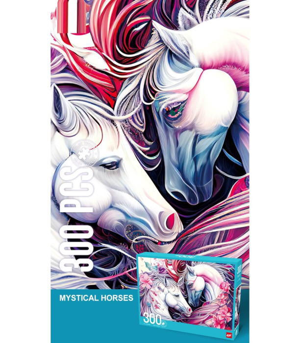 VELVET PUZZLE 300 PIECES HORSE - PUZZLES