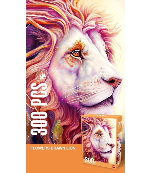 VELVET PUZZLE 300 PIECES LION - PUZZLES